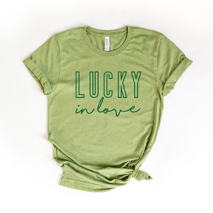 Simply Sage Market Women's Lucky In Love Short Sleeve Graphic Tee - 1 of 3