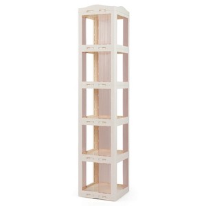 Costway 360° Spinning Bookcase with Swivel Base, 5-Tier Revolving Bookshelf Tower for Study - 1 of 1