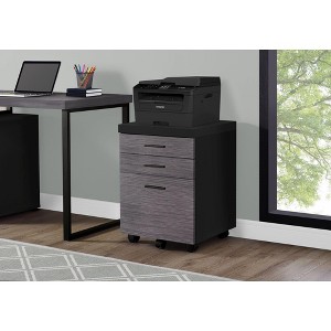NicBex File Cabinet with Wheels,17.75 inch Wide Vertical Filing Cabinets with 3 Drawers,Office Cabinet for Home, Office,Brown/White/Gray/Black - 1 of 4