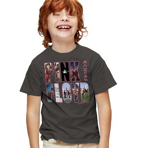 Boys' Short Sleeve Pink Floyd Cover T-Shirt - 1 of 4
