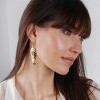 Boho Long Leaf Earrings for Women - Gold, Silver or Rose Gold - 2 of 4