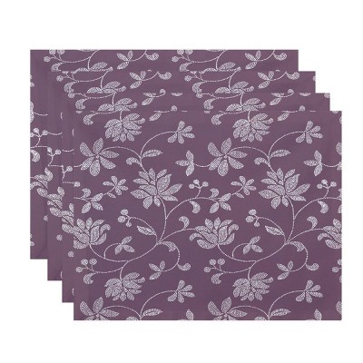 4pk Placemats Purple - e by design