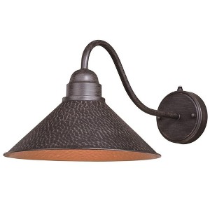 Vaxcel Outland 1 - Light Sconce in  Aged Iron - 1 of 4