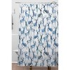 Ninola Design Watercolor Deer Christmas Shower Curtain - Deny Designs - 2 of 3
