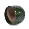 MAYEERTY 3-Piece Ceramic Flowerpot Modern Planter Dark Green for Patio Garden Windowsills - 2 of 4