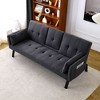 Kumasinova Multi-Functional Foldable Sofa Bed with Cup Holder & Side Storage, Compact 70" Couches for Living Room, Convertible Sleeper Sofa - 2 of 4