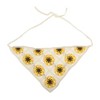Unique Bargains Knitted Triangle Bandana Beige 2 Pcs - 4 of 4
