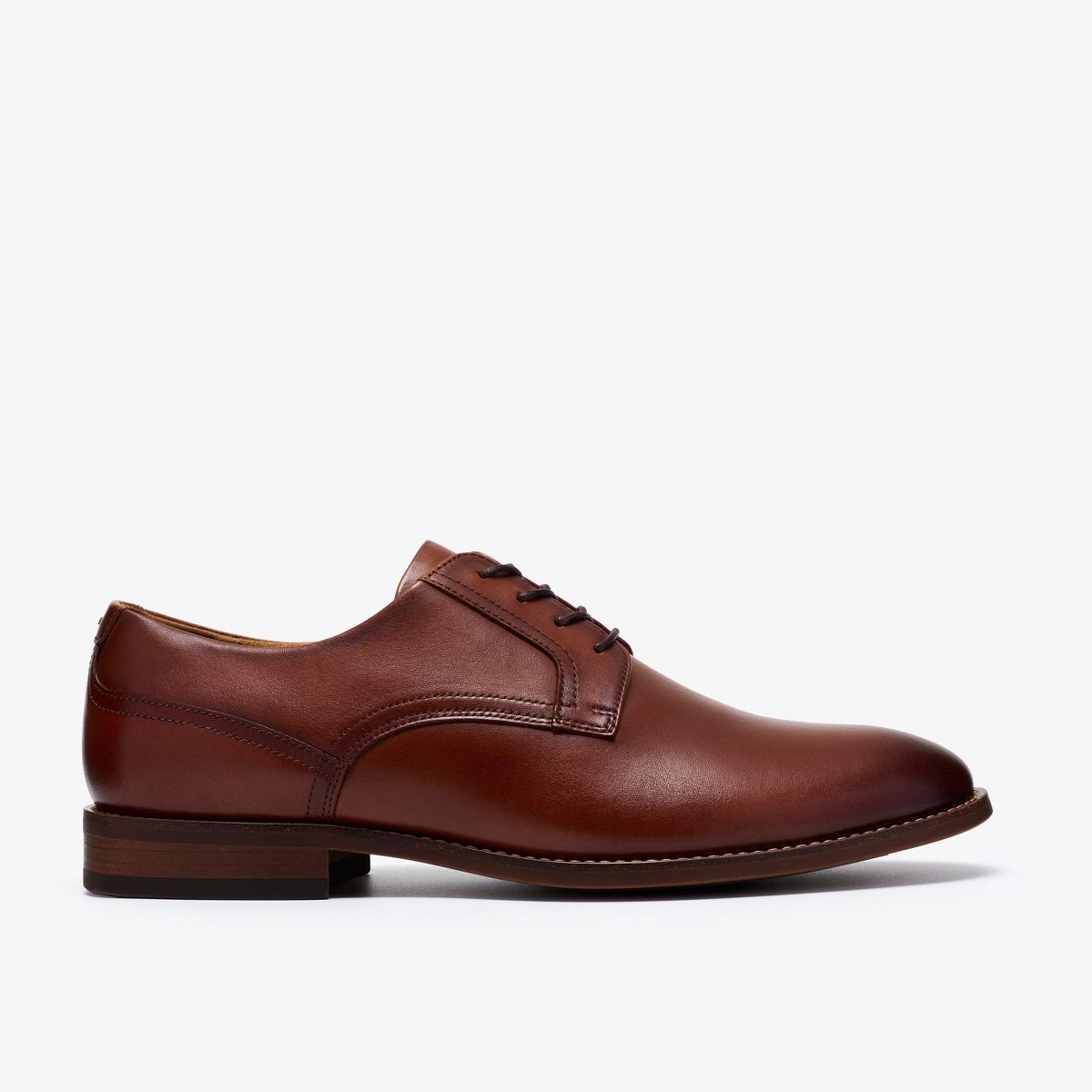 Clarks Mens Bowburn Lace Tan Leather Shoes