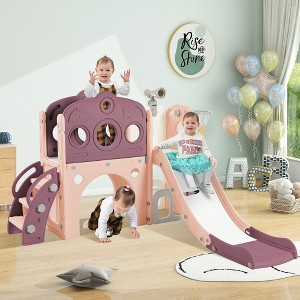 Infant Indoor Slide Set Independent Spaceship Set With Slide, Children'S Slide Toys, Suitable For Family Kindergarten Babies - 1 of 4