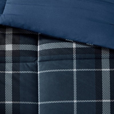 King Navy Down Alternative Microfiber Comforter Set