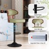 MOONMISS Bar Stools Set of 2 adjustable height and 360 Degree Swivel with Footrest for Bar, Kitchen, Dining Room - 3 of 4