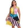 KOJOOIN Women's Plus Size Sally Costumes ¨C Tim Burton's The Nightmare Before Christmas ¨CHalloween Casual Sleeveless Dress - 2 of 4