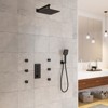 CASAINC 12 inch Ceiling Square Handheld Shower Set - 2 of 4