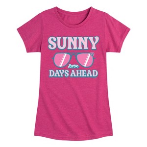 Girls' - Barbie - Sunny Days Ahead Fitted Short Sleeve Graphic T-Shirt - 1 of 3