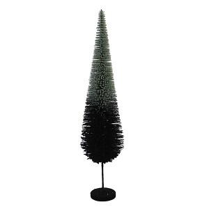 17.25 In Halloween Sisal Black Tree Bottle Brush Spooky Figurines - 1 of 3