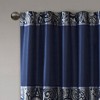 Kumasinova 2PCS Paisley Jacquard Faux Silk Curtain Panel,Window Curtains with Light Filtering,Rod Pocket/Back Tab,OEKO-TEX Certified - 3 of 4