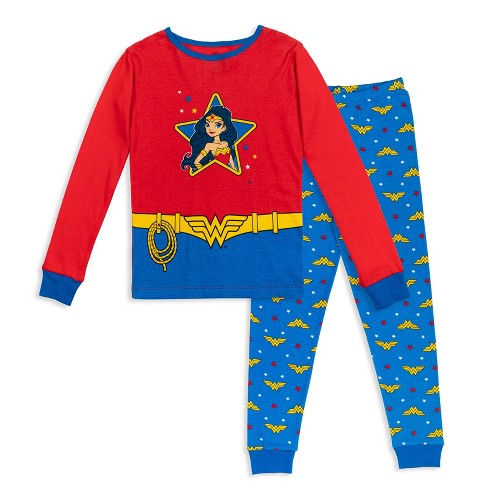 Wonder woman pajamas girl hot sale