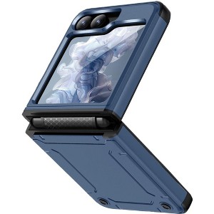 Nakedcellphone Skibidy Rizz Case for Samsung Galaxy Z Flip 6 5G Phone - Hybrid Case with Hidden Hinge Protection - 1 of 4