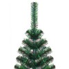 vidaXL Christmas Tree Green with Iridescent Tips PVC and Steel Large - Green 6 x 3 ft - 3 of 4