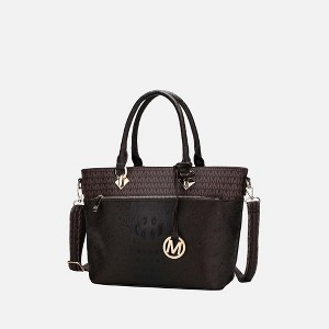 MKF Collection Grace Women’s Signature and Croc Embossed Tote Bag by Mia K - 1 of 4