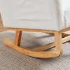 PAGED 27.2" Rocking Chair Modern High Backrest Accent Chair Reading Chair with Two Side Pockets for Living Room - 3 of 4