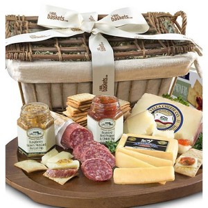 GreatFoods Epicurean Meat and Cheese Premier Gift Basket - 1 of 2