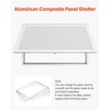 VEVOR Concession Window 53x33 in, Aluminum Alloy Frame Service Window for Food Truck, Up to 85 Degrees Stand Serving Window, White - 4 of 4