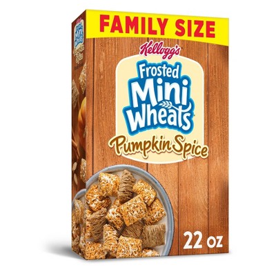 Frosted Mini Wheats Pumpkin Spice Family Size Breakfast Cereal - 22oz - Kellogg's