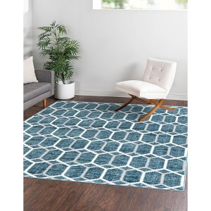 Unique Loom    Matrix Trellis Tile Area Rug - 1 of 4