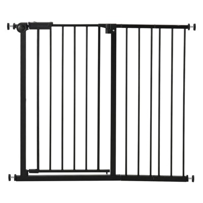 VEVOR Baby Gate, 26-40 Inches Adjustable Width, 36 Inches High Dog Gate,for Child Pet Security, Pressure Mount Kit, Wall Cups, One-Hand Open, Black