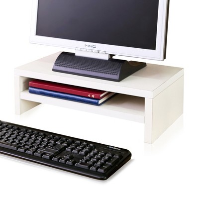 Eco Friendly 2-Shelf Monitor Stand Riser White - Way Basics