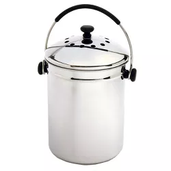 Norpro Grip-EZ Stainless Steel Compost Keeper Pail - 1 Gallon