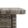 vidaXL Tea Table Gray 19.7 in.x19.7 in.x18.5 in. Poly Rattan - 4 of 4