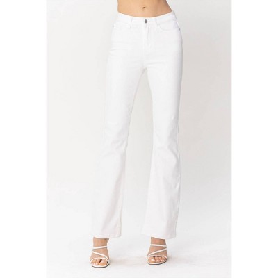 Women's Mid-Rise Denim Hem Slit Bootcut Jean - Judy Blue