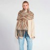 Slickblue Aztec Grunge Scarf, One Size, Taupe Color, Soft Texture, Edgy Pattern, Casual Streetwear Style - 2 of 4