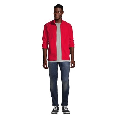 Lands' End Men's Thermacheck 100 Fleece Jacket - Large - Rich Red — фото 3