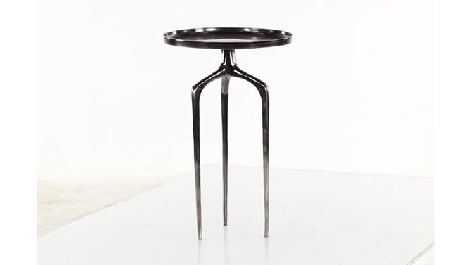 Contemporary Metal Tripod Accent Table - Olivia & May, 2 of 26, play video