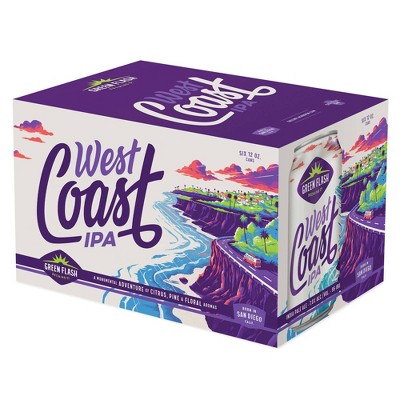 Green Flash West Coast Ipa Beer - 6pk/12 Fl Oz Cans : Target