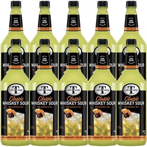 Mr & Mrs T Whiskey Sour, 1L Bottle, 10 Pack – Premium Cocktail Mixer, Ready to Use - 1 of 4