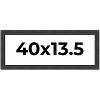 PosterPalooza | Panoramic Traditional Black Picture Frame - UV Acrylic, Foam Board Backing, Hanging Hardware - 2 of 4