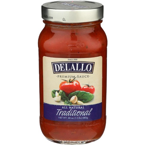 Delallo Sauce Traditional Spaghetti - Case Of 12 - 24 Oz : Target