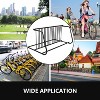 Heavy Duty 10 Bike Floor Bike Rack,Commercial Floor Bike Rack Stand,Dual Sided,for Garages,Shops,Schools,Shopping Malls,Park - 3 of 4