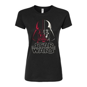 Women's - Star Wars - Darth Vader Logo Fitted Graphic T-Shirt - 1 of 2