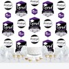 Big Dot of Happiness Purple Graduation Party DIY Dangler Backdrop - Hanging Vertical Decorations - 30 Pieces - 2 of 4
