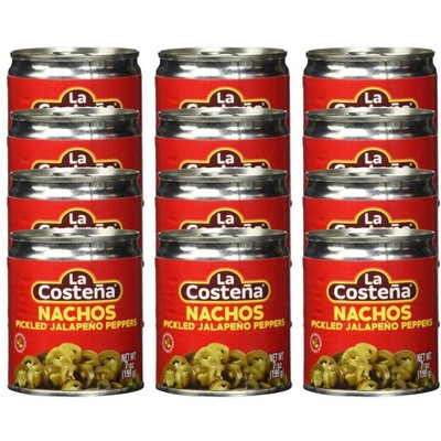 La Costena Nachos Pickled Jalapeno Peppers - 12 pack, 7 oz
