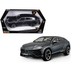 Lamborghini Urus Gray Metallic 1/18 Diecast Model Car by Bburago - 1 of 3