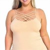 Women's Strappy Criss Cross Cami Top - PLUS - ZENANA - image 2 of 2