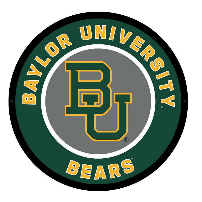 Evergreen Ultra-Thin Edgelight LED Wall Decor, Round, Baylor University- 23 x 23 Inches Made In USA, 1 of 7