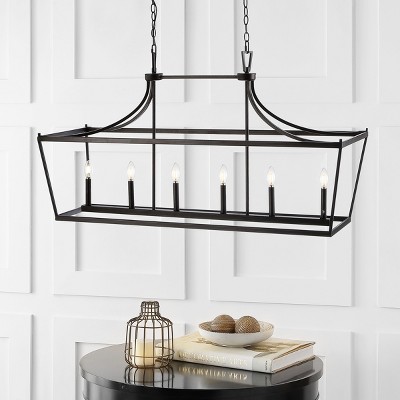 Aroris 49" Oil Rubbed Bronze 6-Light LED Pendant