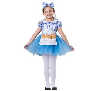 Dress Up America Goldilocks Costume for Girls - Storybook Character Costume - 1 of 3